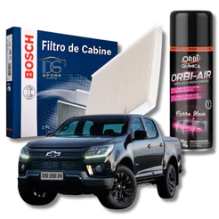 Filtro De Cabine Ar Condicionado Nova S10 2012 Em Diante Com Spray Higienizador | Bosch 0986BF0591