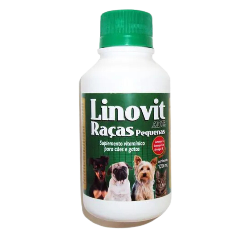 Linovit Raças Pequenas 120mL Suplemento Vitamínico Para Cães E Gatos em Oferta na Shopee
