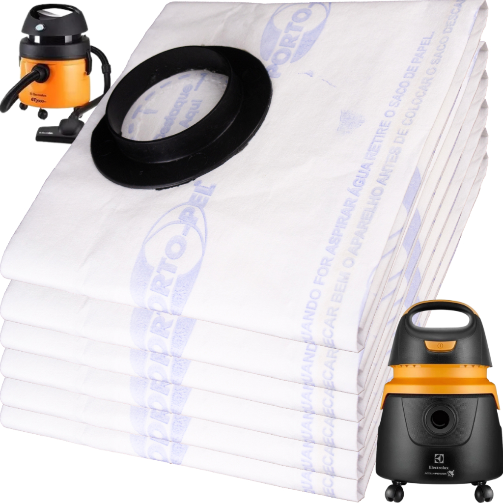 6 Sacos Para Aspirador Pó Electrolux Flex1400 Awd01 Aqp20