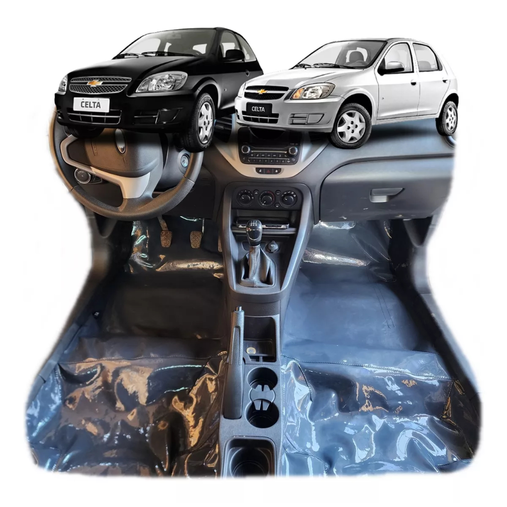 Forro Assoalho Verniz Vinil P/ Celta Spirit 1.0 4p 2010