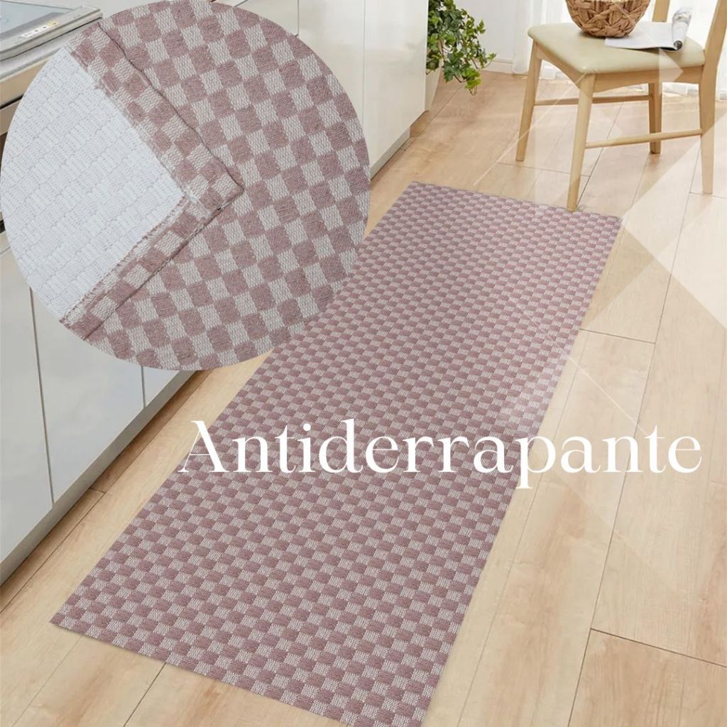 Tapete passadeira Antiderrapante 1,40 x 0,40 Dama em Oferta na Shopee