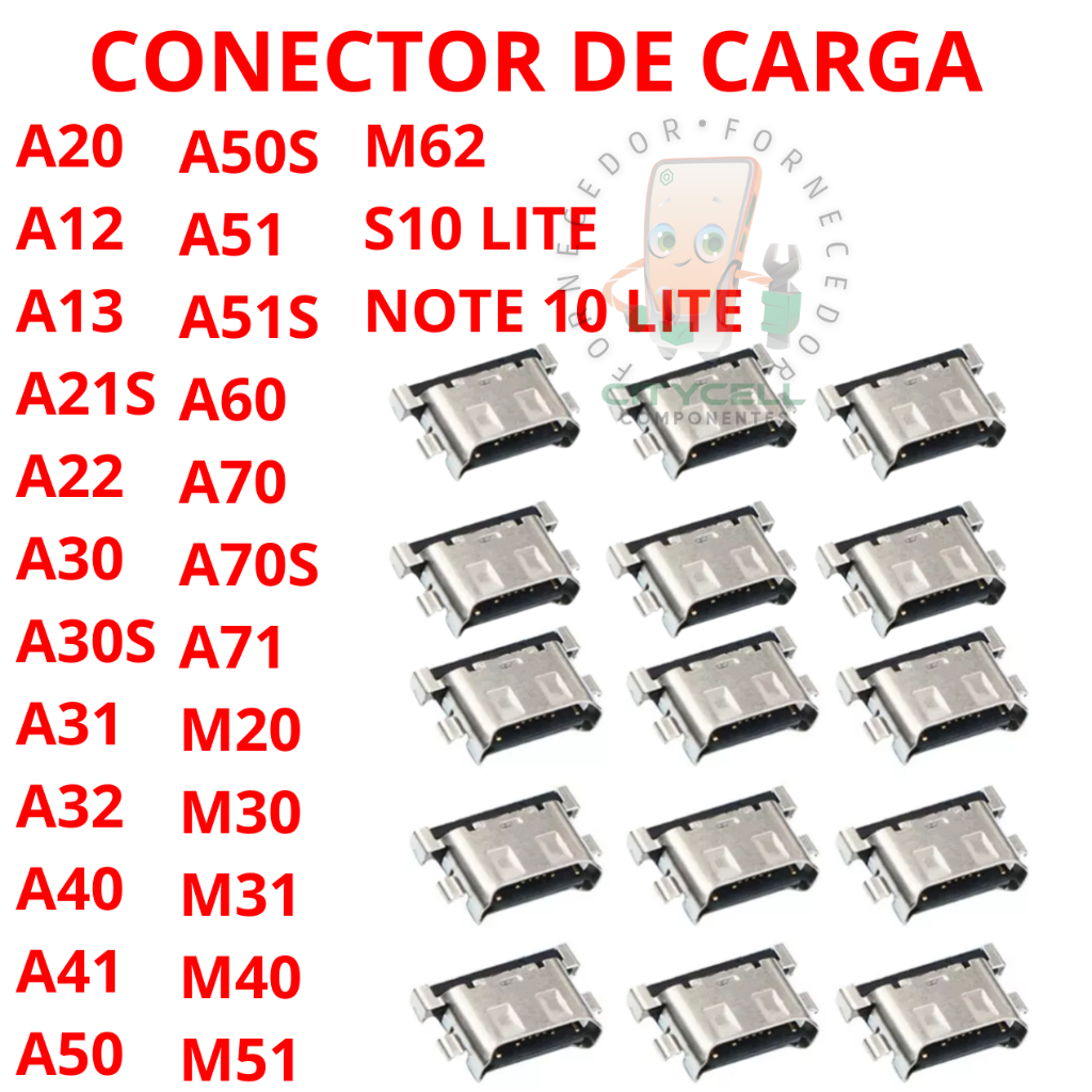 usb conector A20 A30 A40 A50 A60 A70 M20 M30 A31 A51 A71 S10 LITE A22 A50S A30S A13 A12 M51 A51S
