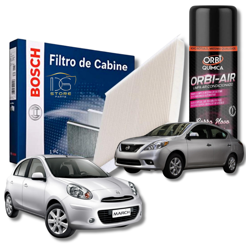 Filtro De Cabine Ar Condicionado Nissan March Versa + Spray Higienizador em Oferta na Shopee