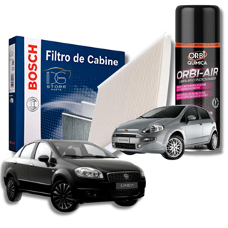 Filtro De Cabine Ar Condicionado Fiat Linea e Punto Com Spray Higienizador | Bosch 0986BF0601 em Oferta na Shopee