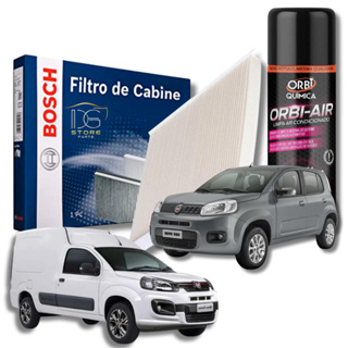 Filtro De Cabine Ar Condicionado Uno Vivace Attractive Fiorino + Spray Higienizador|Bosch 0986BF0596 em Oferta na Shopee