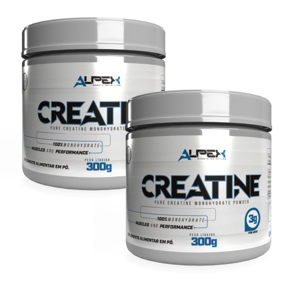 Kit 2x Creatina 100% Pura 300g - Alpex