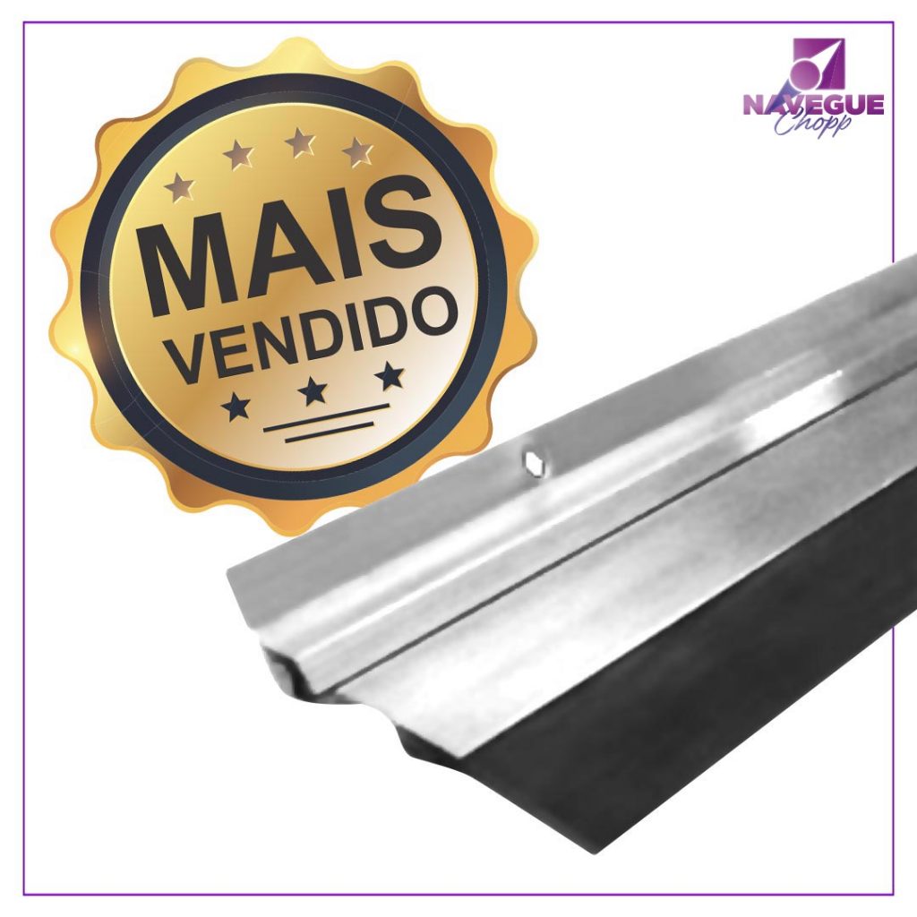 Rodinho Veda Porta Protetor de 80cm - Alumínio Reforçado e Impermeável em Oferta na Shopee