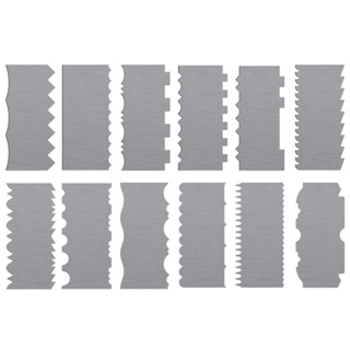 Kit Espátulas De Bolo 12 Uni 24 Modelos Diferentes Em Inox em Oferta na Shopee