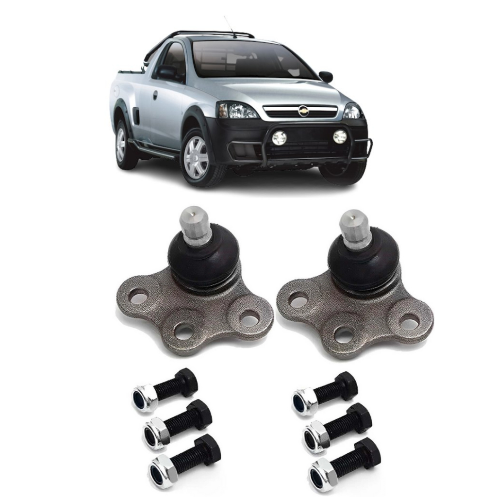 Par de Pivô da da Bandeja da Suspensão da Chevrolet Gm Montana 2004 2005 2006 2007 2008 2009 2010