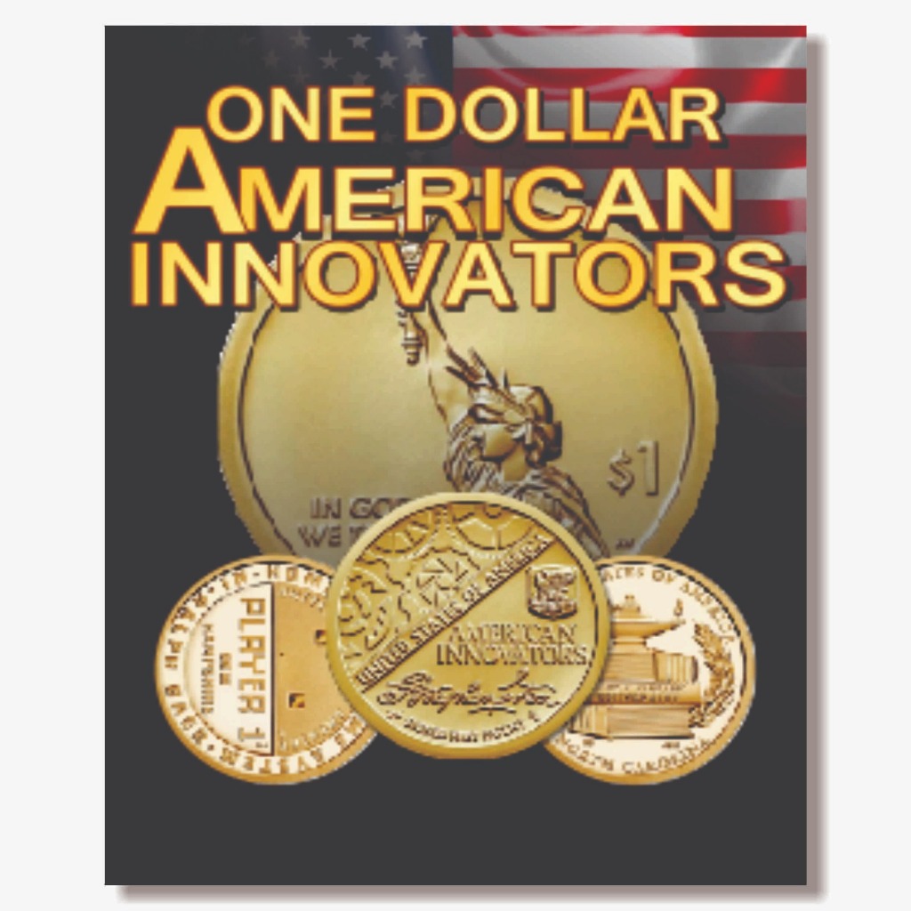Álbum para Moedas EUA - Coleção 1 Dólar Inovações - Organizer