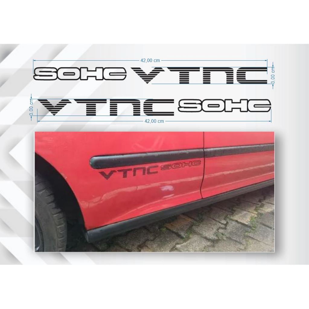 Adesivo Vtnc Sohc - Brincadeira Com Adesivo Porta Honda Vtec em Oferta na Shopee