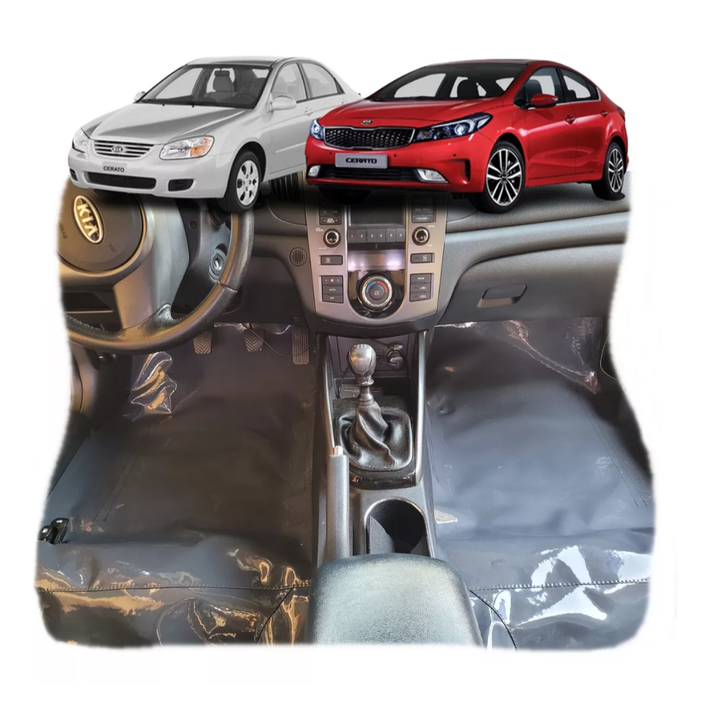 Carpete Piso Vinil 1.0mm P/ Kia Cerato Smart Key 2010