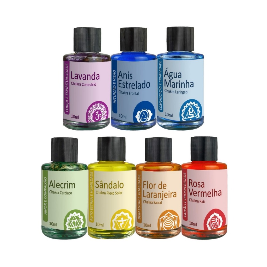 Essência 7 CHakras Para Fonte de Água e Umidificador e Aromatizador 10ml a Base de Água