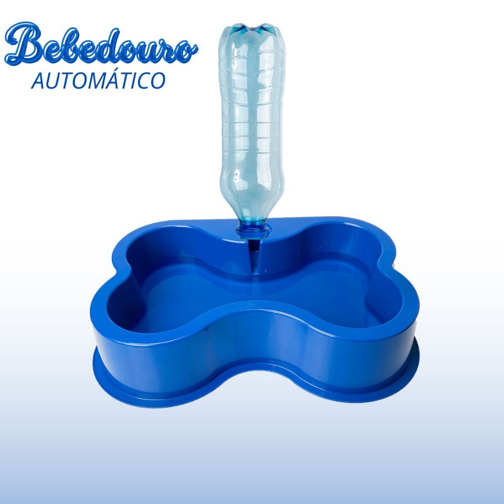 Bebedouro Automático Pet Cães e Gatos 1L Formato Osso em Oferta na Shopee