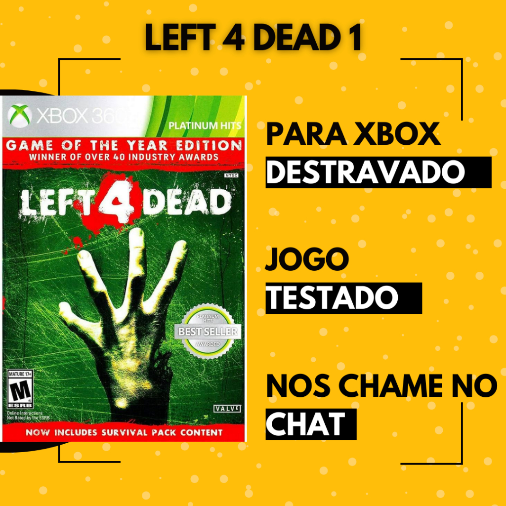 Left 4 Dead 1 - TERROR - XBOX 360