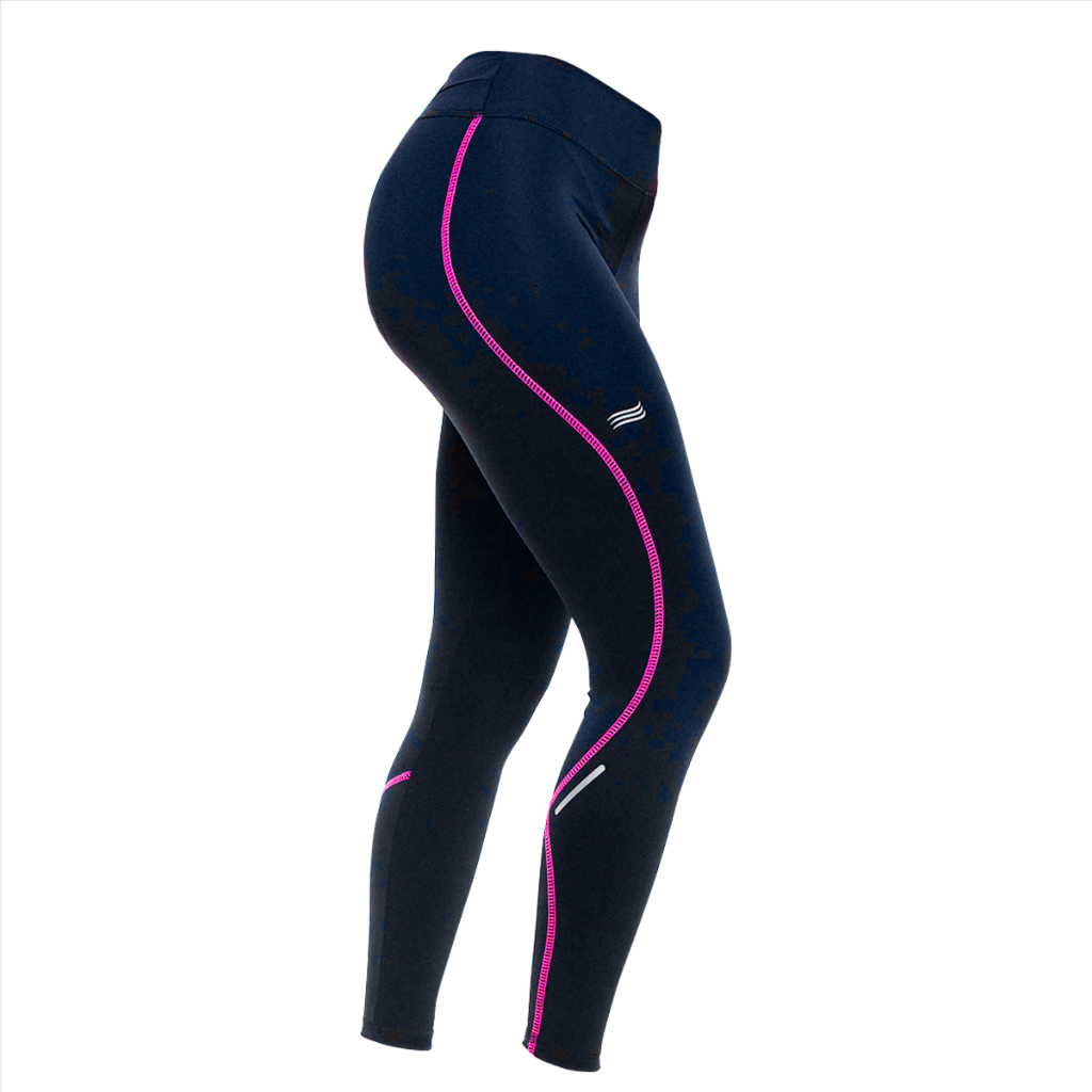 Calça Leg Feminina Ciclismo Com Bolso Zíper e Forro D80 Longos Pedais Proteção Solar UV