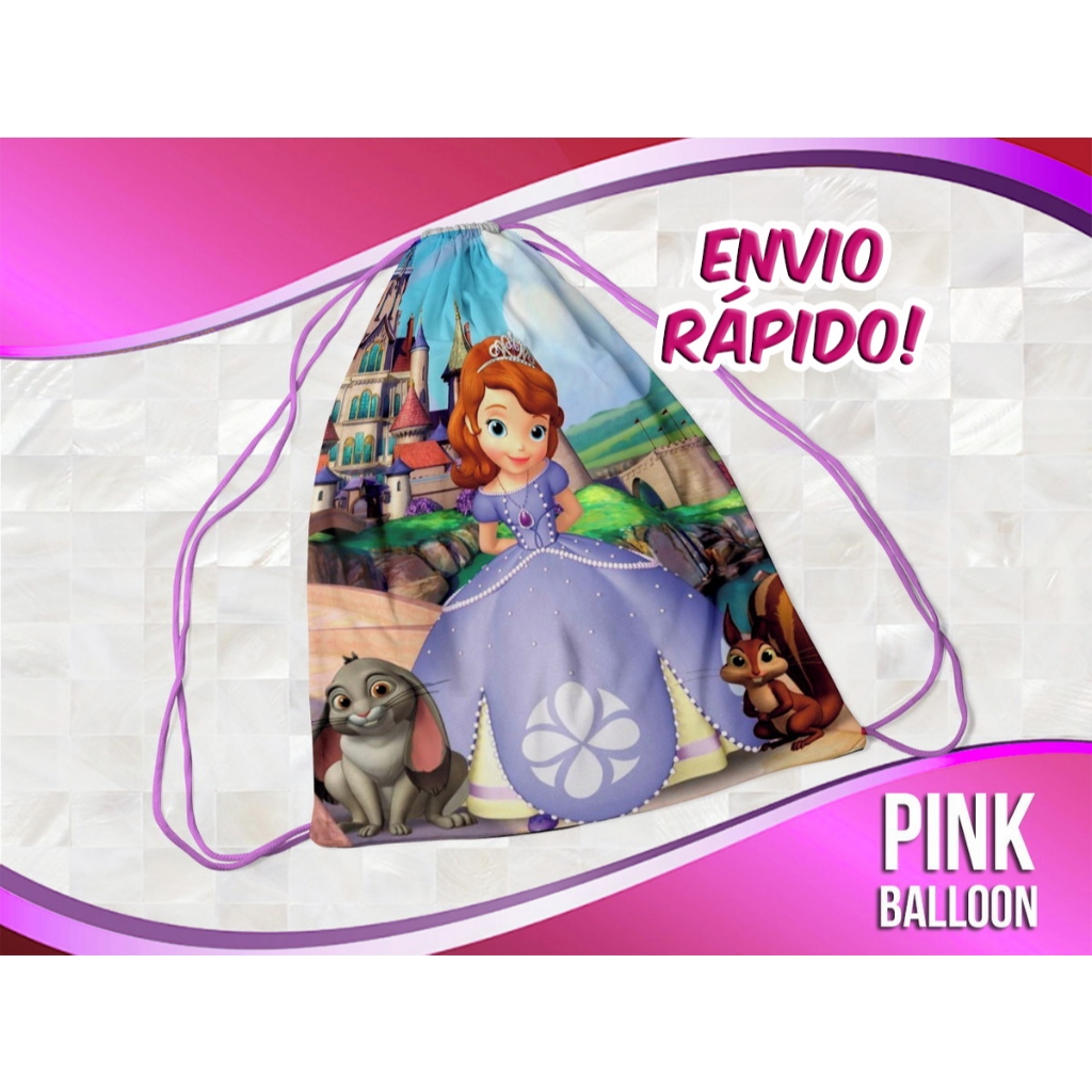 MOCHILINHA PRINCESINHA SOFIA 2 (ENVIO RÁPIDO) - SACOLINHA LEMBRANCINHA em Oferta na Shopee