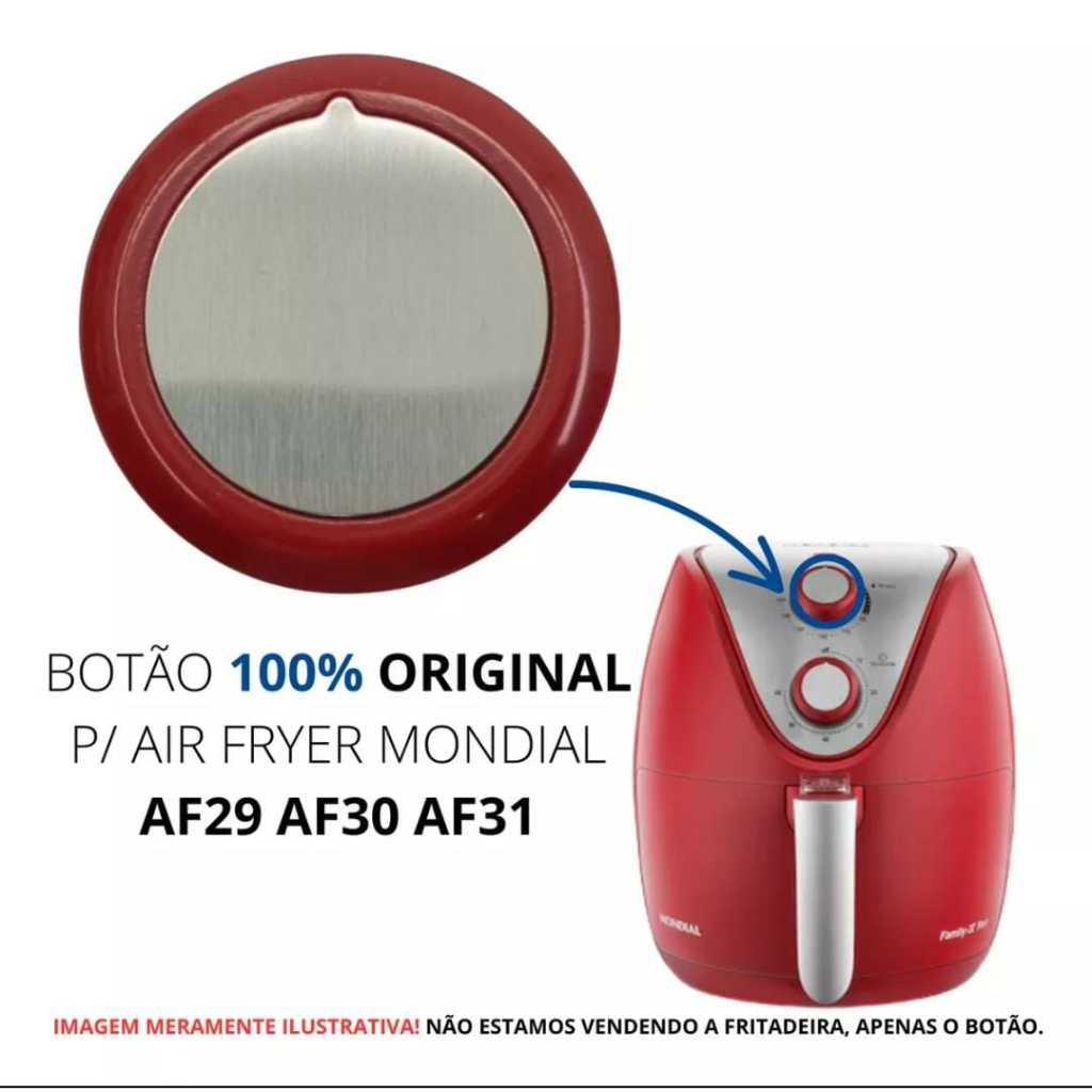 Botão De Timer E Temperatura Air Fryer Mondial AF32 AF31 AF29