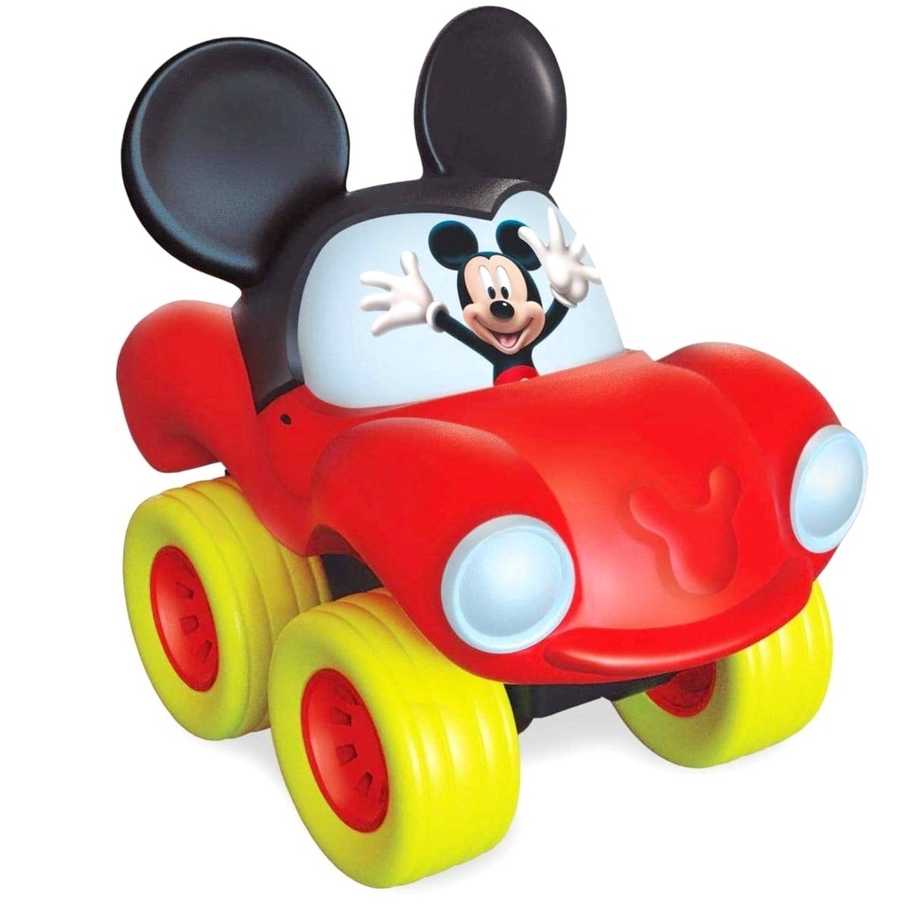 Carrinho Mickey Fofomovel Vinil Macio Lider Brinquedos