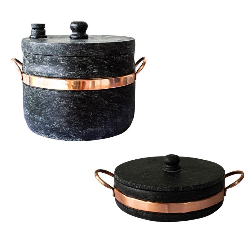 Panela de pressão de pedra 3 litros + frigideira 18cm