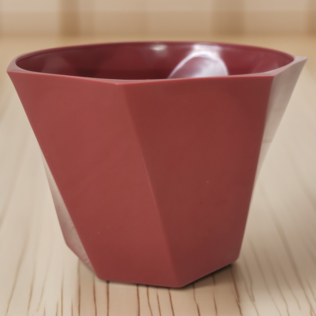 Kit Vasos Plantas Estilo Cachepô Torcido Plastico Injetado Decorativo Resistente 17x12 Leven Artes
