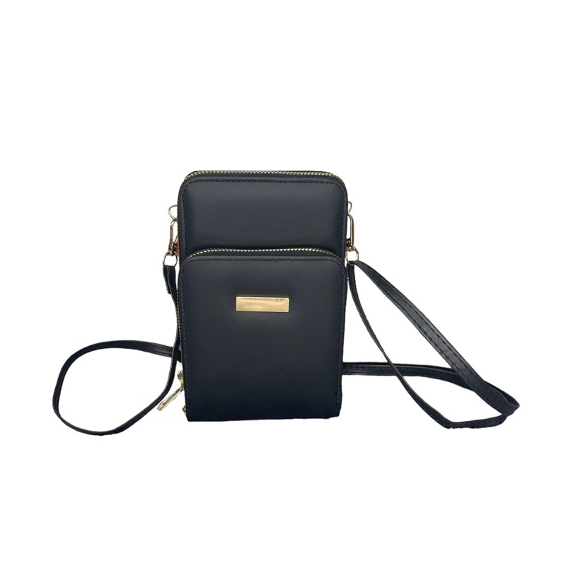 Bolsa Feminina de Courinho Porta Celular Com Alça Transversal e 2 Divisórias