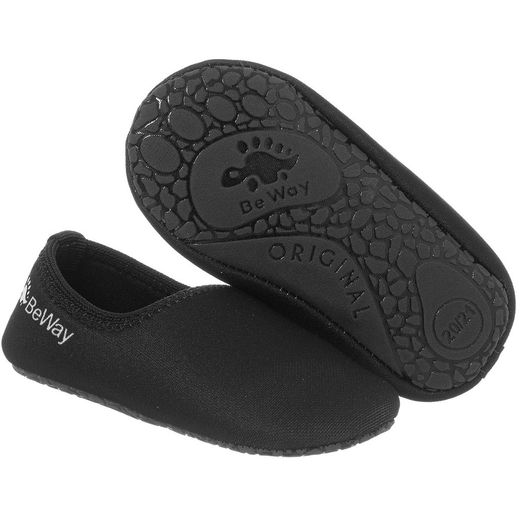 Sapatilha Infantil Antiderrapante Preto Verão praia piscina Meia Protetora Be Way Aquatica