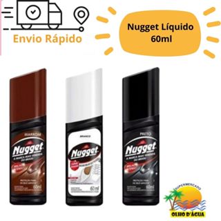 Polidor De Sapato Líquido Nugget Preto Graxa Frasco 60ml em Oferta na Shopee