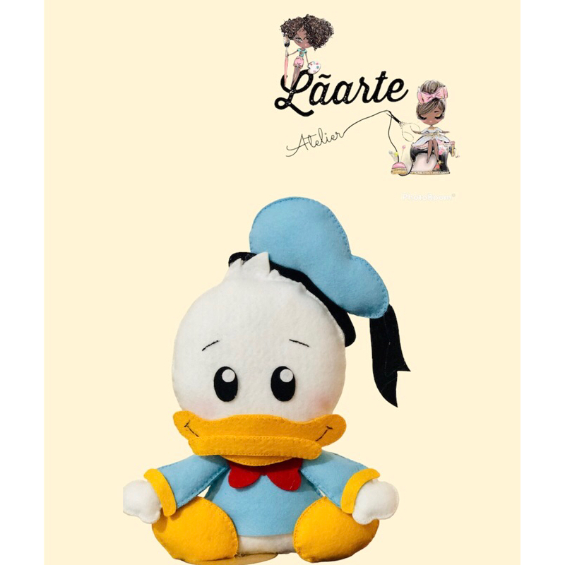 pato Donald Mickey sua tirma em feltro para decoração de festa e ensaio fotográfico