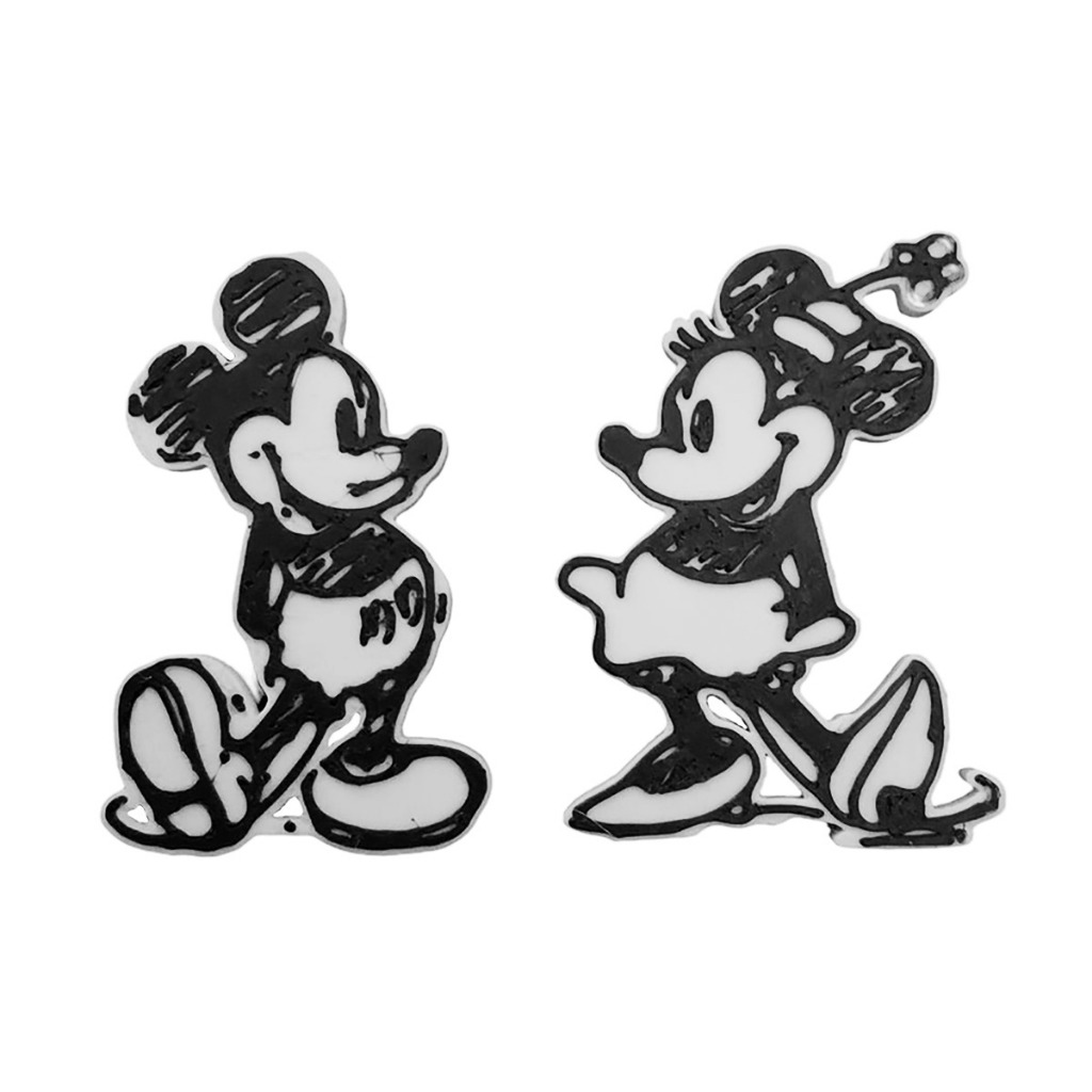Ímãs de Geladeira Disney Mickey e Minnie - Kit com 2 unidades