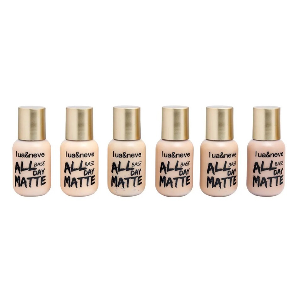 kit com 06 base All day lua & neve cor A VAI igual ta na foto 01 ao 06 sortidas  30 ML CADA