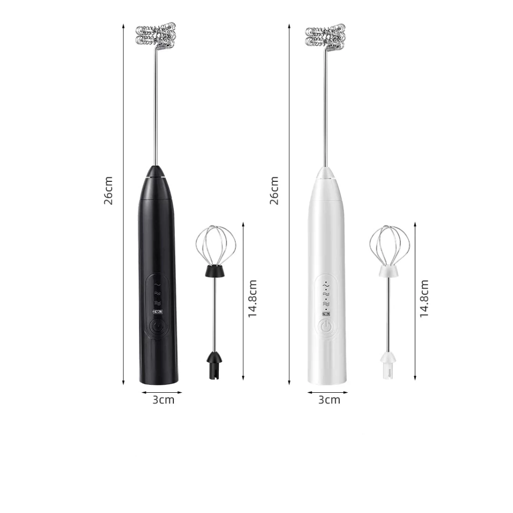 Batedor Misturador Mixer Elétrico para Bebidas Leite Café Clara de Ovos 2 EM 1 — imagem 1