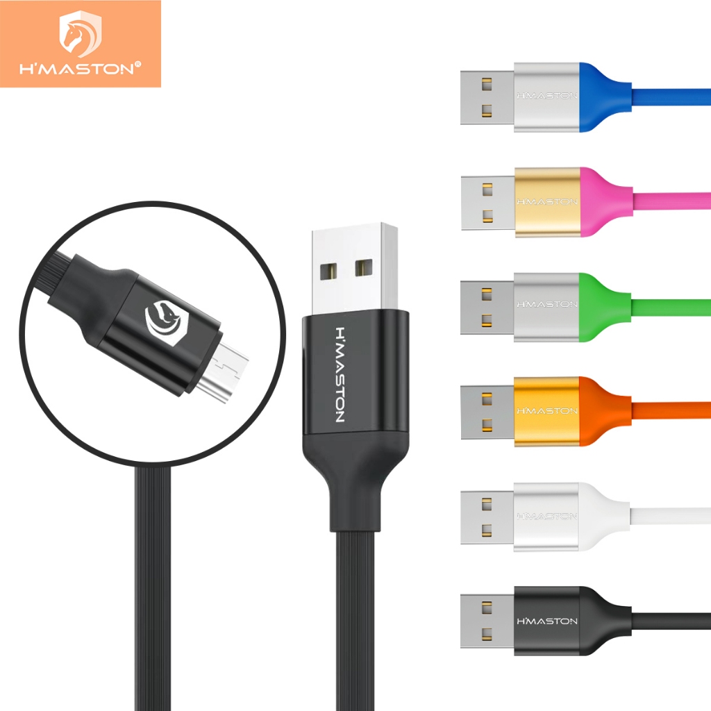 H'maston H110 cabo de Carregamento 1 Metro V8 2.4A em Oferta na Shopee