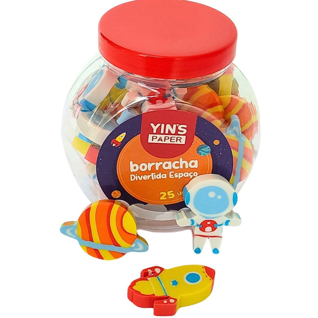 Kit 25 Borrachas Espaço Naves, Planetas E Astronauta Meninos em Oferta na Shopee