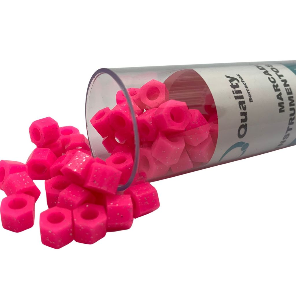 Marcador de Instrumentos Profissional Sextavado - 100 unid. - Cores c/ Glitter | Quality em Oferta na Shopee