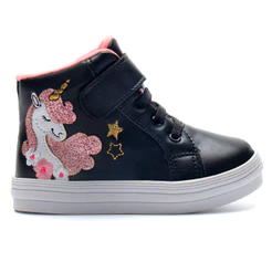 Tênis Unicórnio Infantil Menina Fashion Calce Fácil Elastico