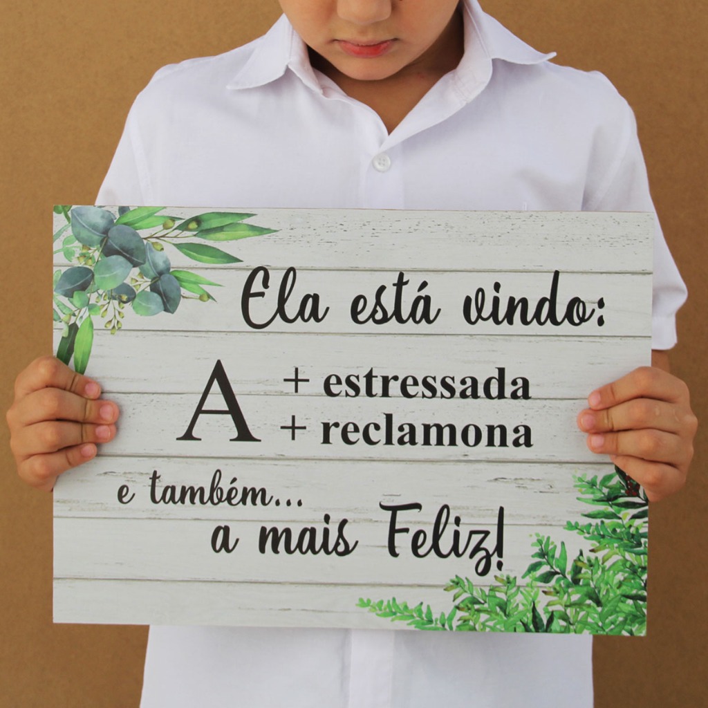 Plaquinha De Casamento Flores brancas Noiva Placa Entrada Cortejo Daminha Pajem Noivado