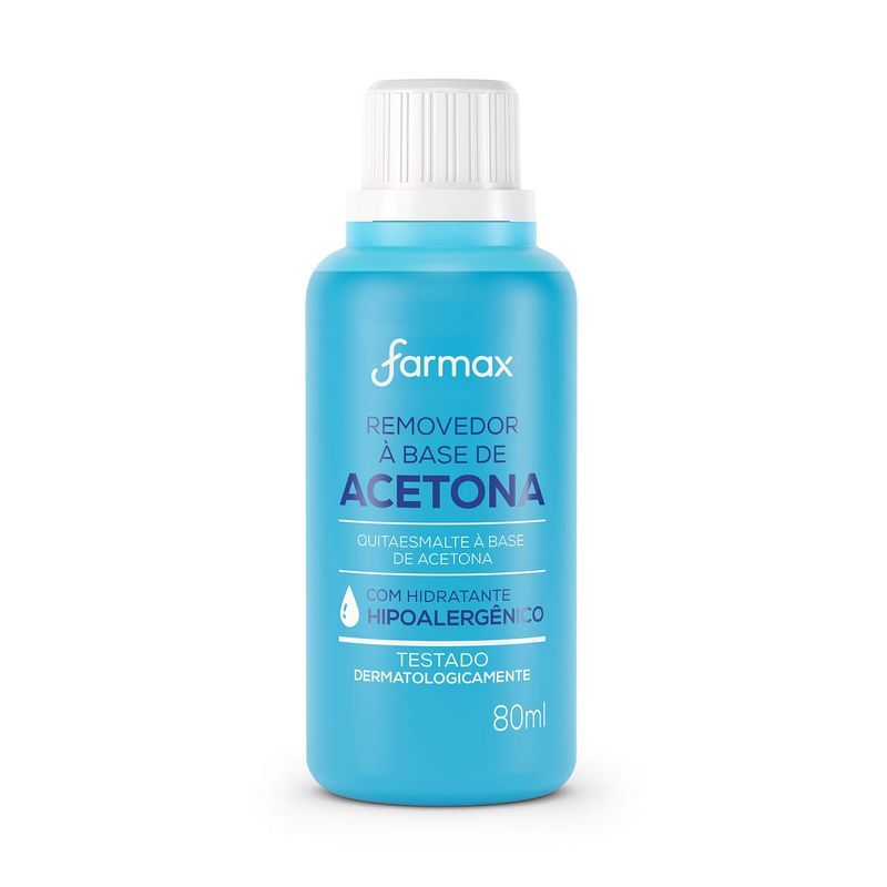 Removedor de Esmalte com Acetona Farmax 80Ml