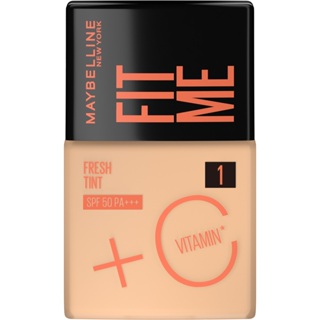Base Líquida Maybelline NY Fit Me Fresh Tint com Vitamina C e FPS50  - 30ml em Oferta na Shopee