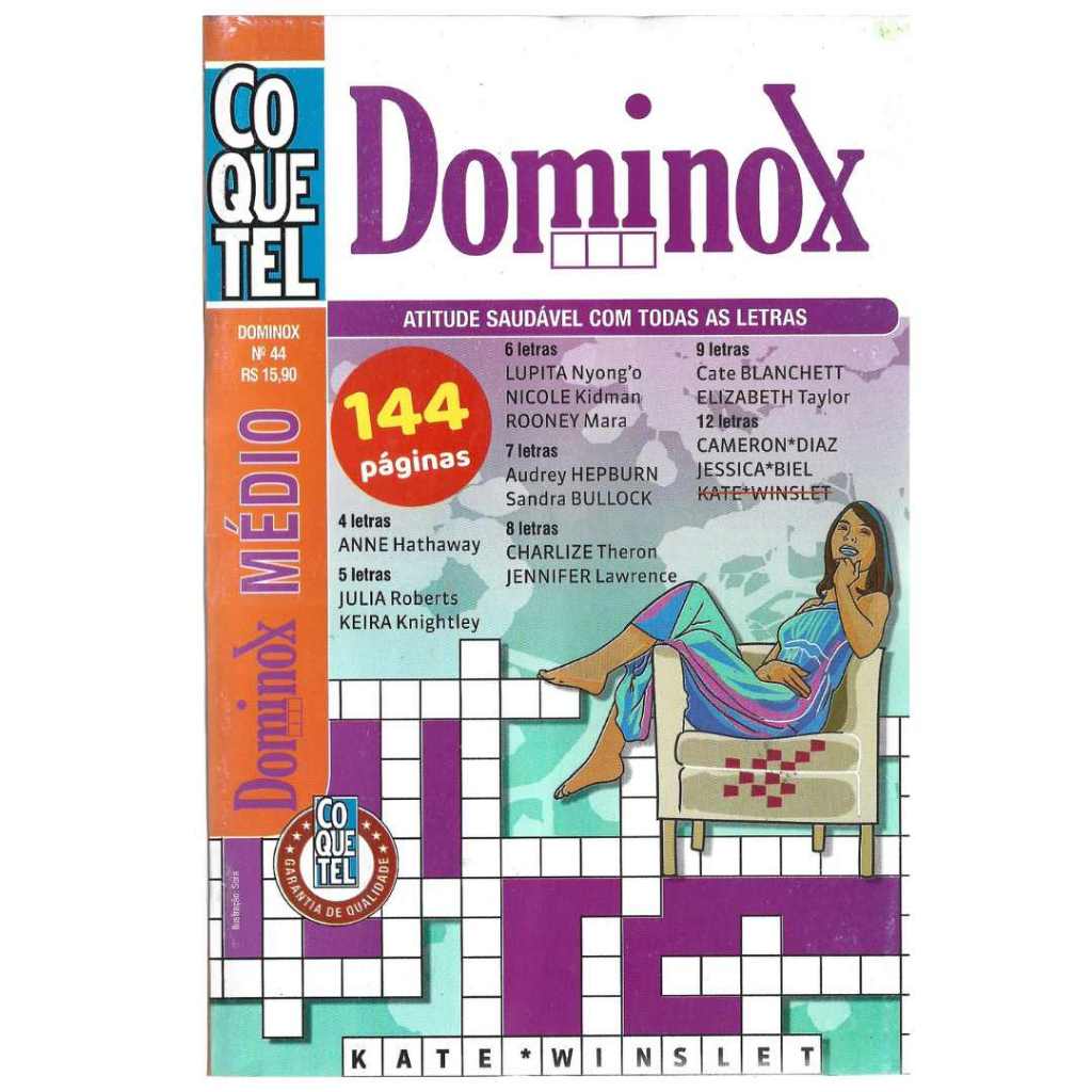 Dominox Passatempo Coquetel Coletânea (144 Páginas) 44 em Oferta na Shopee