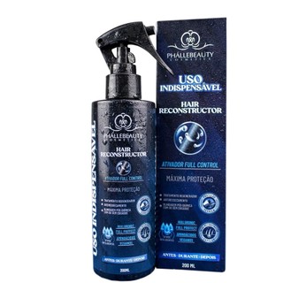 Ativador Creme de Cabelo Uso Indispensável Spray Reconstrutor Protetor Térmico Capilar 200ml PhalleBeauty PH0584