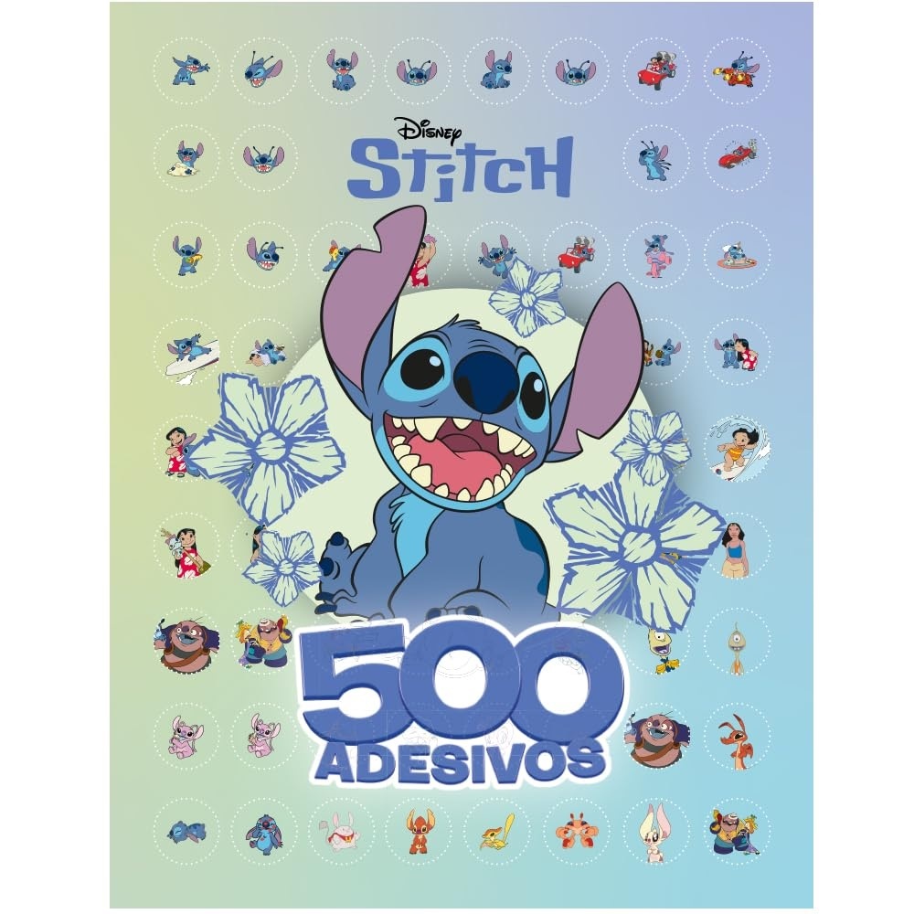 Livro 500 Adesivos Stitch Infantil Disney Culturama em Oferta na Shopee