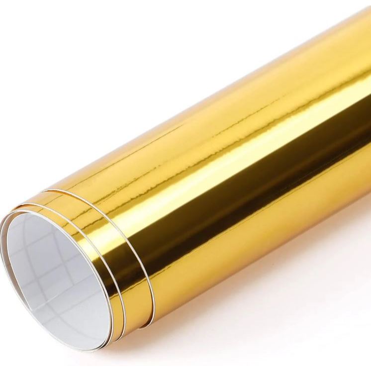 Termocolante Vinil Dourado Metalizado Mínimo 1 metro