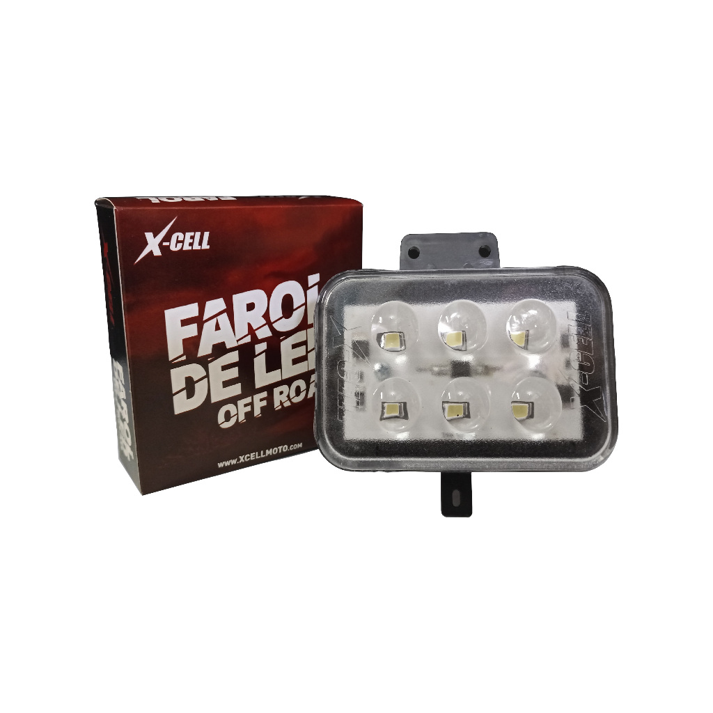 Farol de Led Com 6 Bloco Optico CRF 230 - 250/Xr 200/Bros 125 - 150/Xr 250 Tornado
