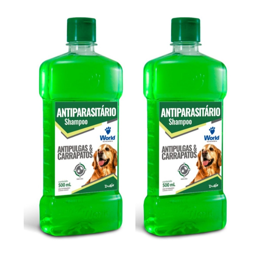 Shampoo Carrapatos e Pulgas Dugs com 2 unidades - Pets
