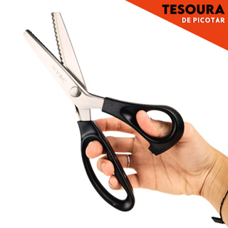 Tesoura de Picotar Tecidos - Mazzal em Oferta na Shopee