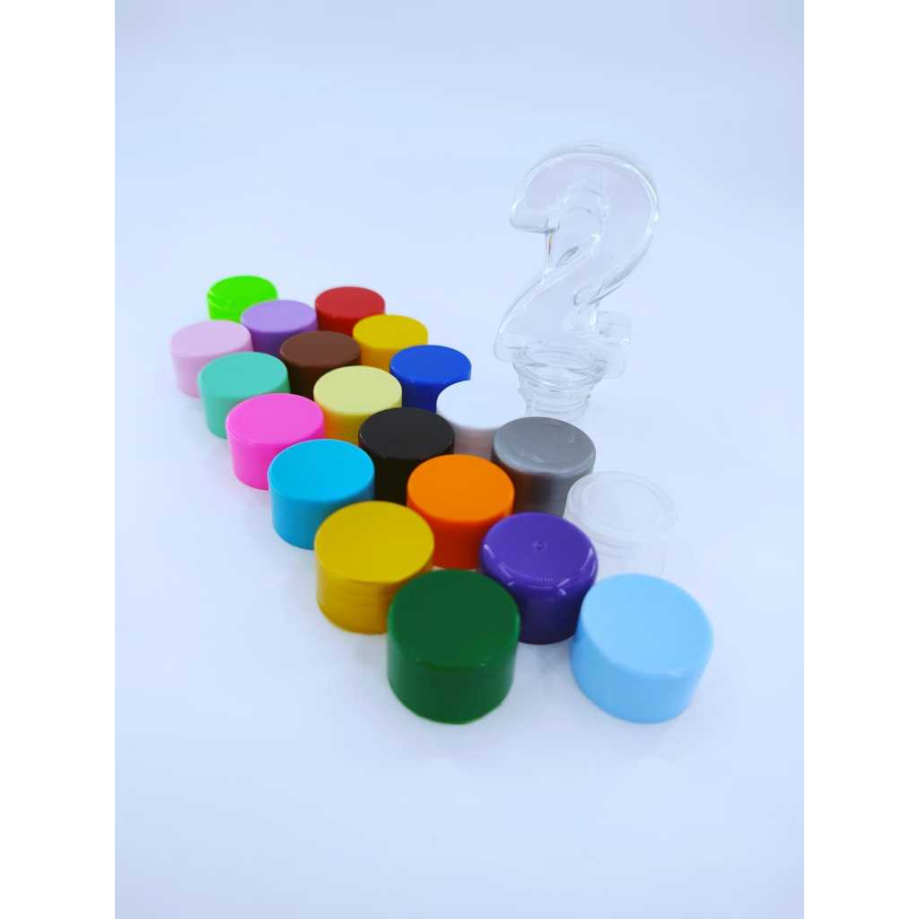 15 Peças Tubetes Numeros, Tubete Numero 2 Diversas Cores Art Milly
