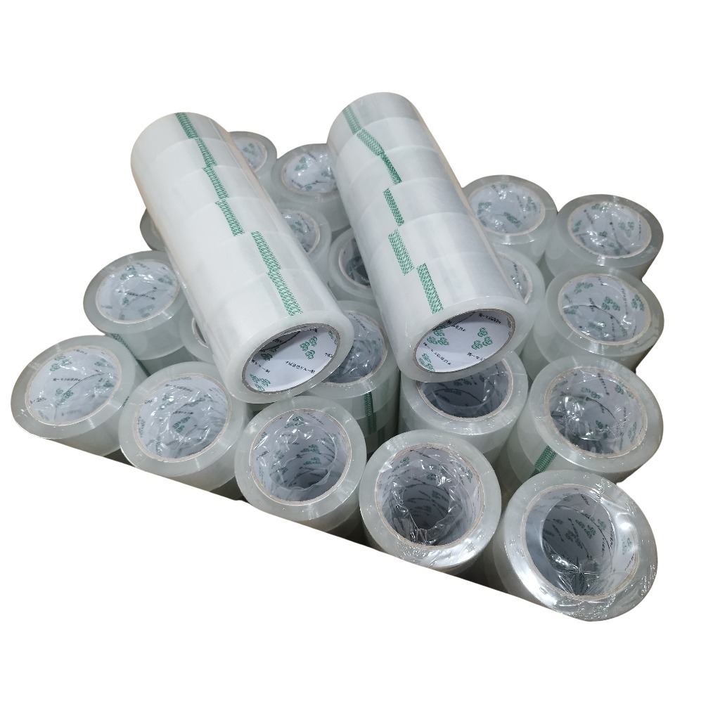 kit 36 rolos fita Adesiva Transparente 45mm X 100metros empacotamento fita larga embalar em Oferta na Shopee