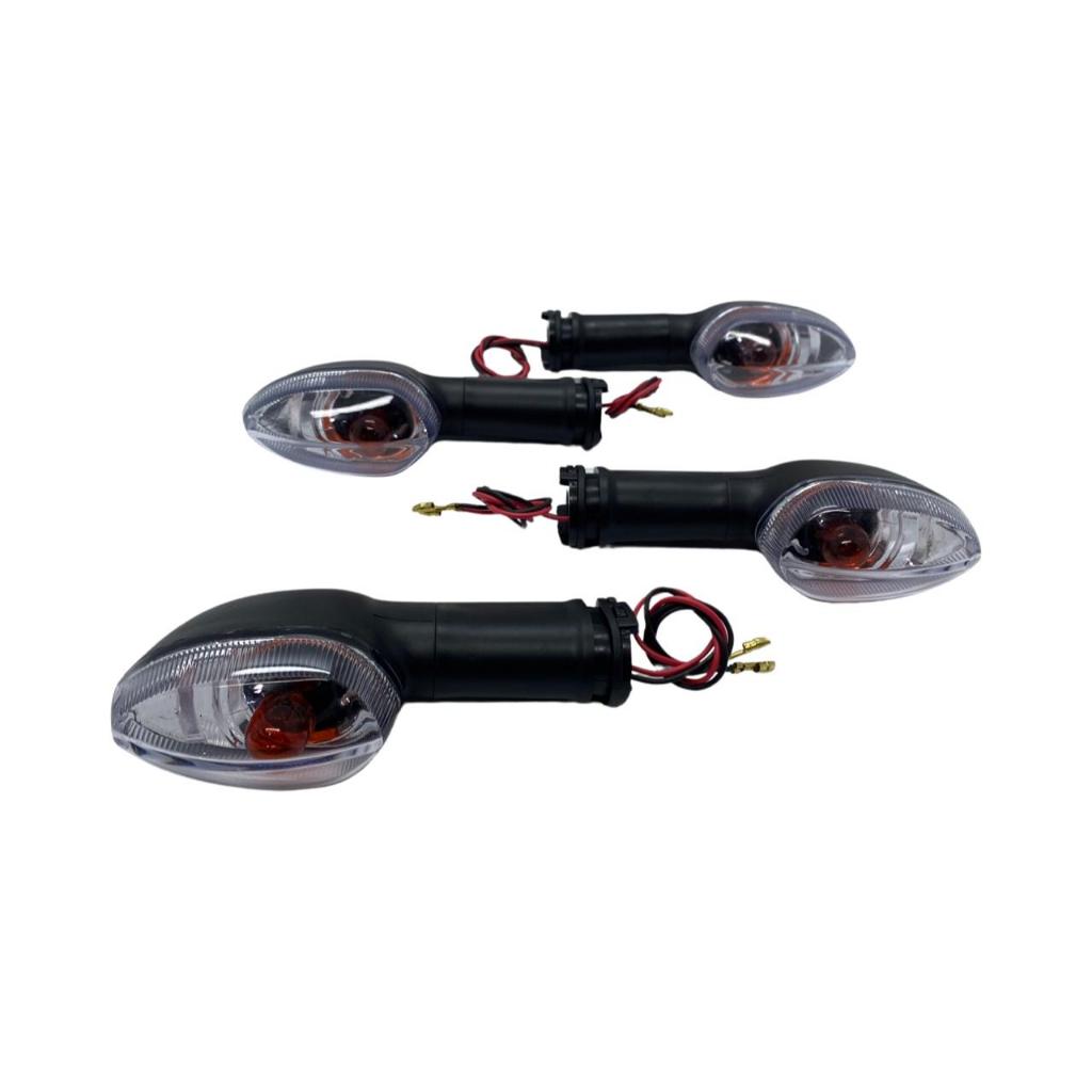 Pisca Seta Cristal + Lampadas Fazer 150 250 Factor 125 150 Xtz Crosser 150 2011 Á 2024 Kit Com 4