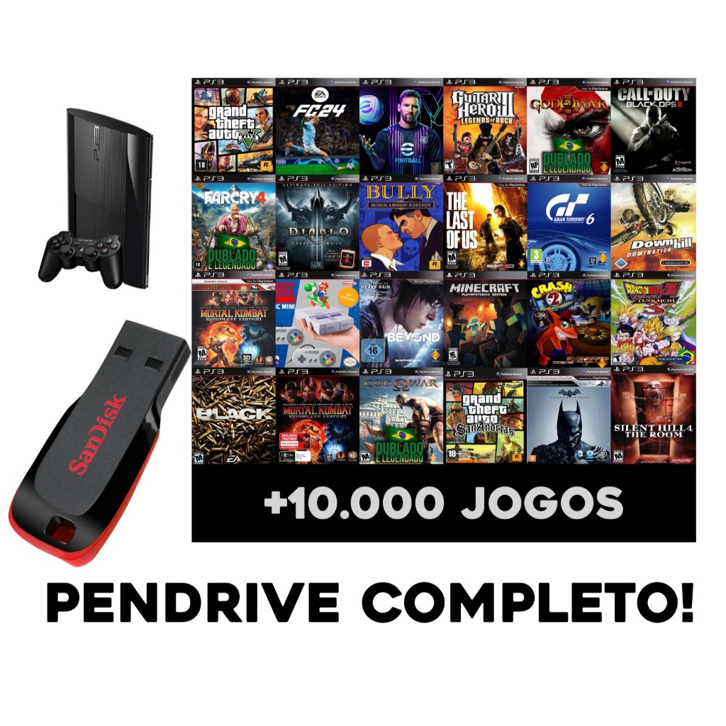 Jogos de PS3 10.000 Original (ENVIO RÁPIDO)